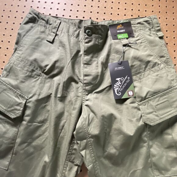 HELIKON-TEX CPU Tactical Cargo Shorts Ripstop Olive Green Size 34/L Men NWT - Picture 3 of 10